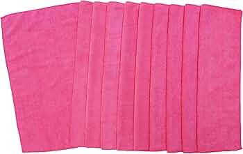 Amazon.co.jp: ぴかりん マイクロファイバータオル(ピンク・10枚